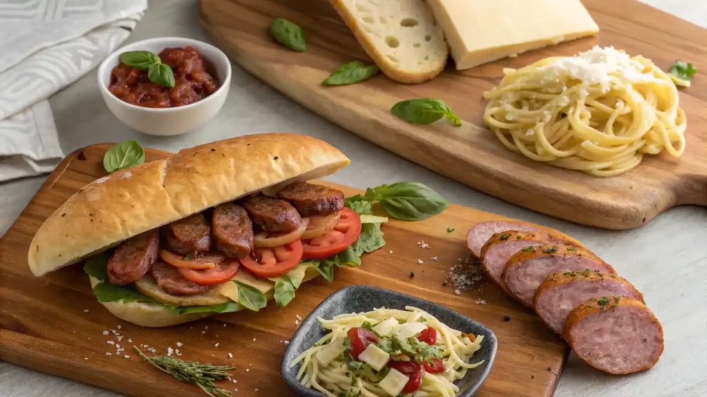 Different ways to serve fennel sausage.