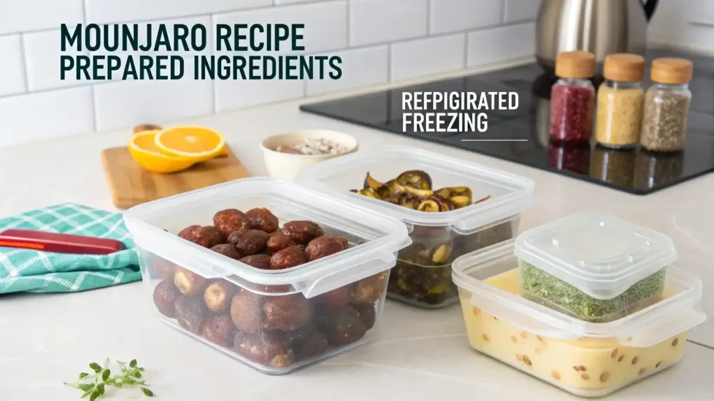 Storage tips for Mounjaro recipe leftovers.