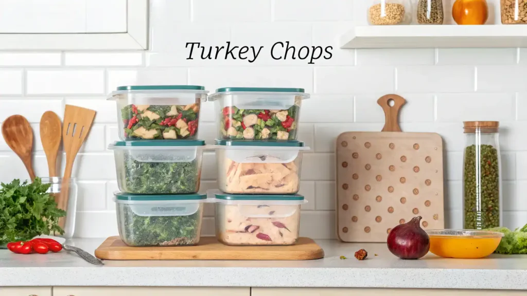Storage methods for turkey chops.