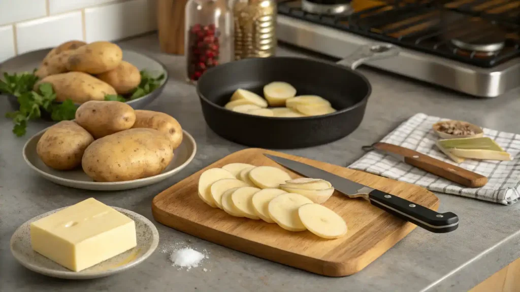 A step-by-step guide to preparing a delicious dish with white sweet potatoes, showcasing ingredients and cooking methods.