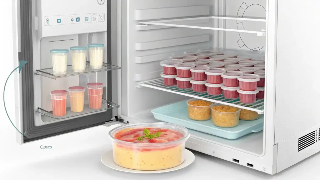 Storage and reheating tips for yogurt drink.