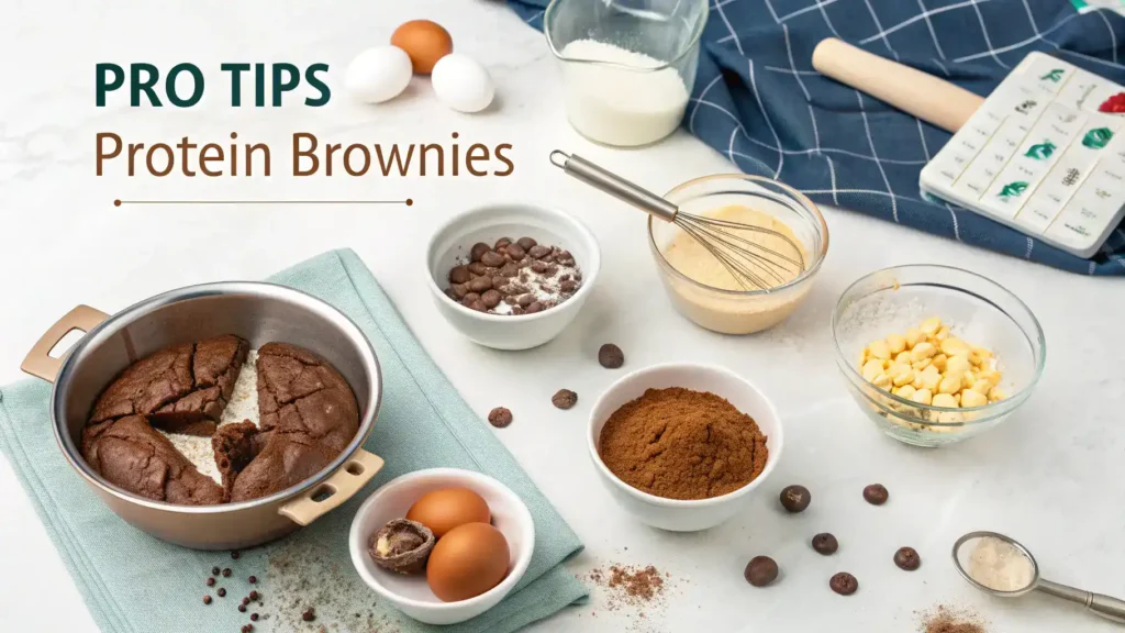 Pro tips for making the best protein brownies.