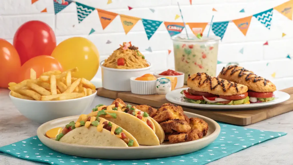 Boom Boom Sauce served with various dishes like fries and tacos.