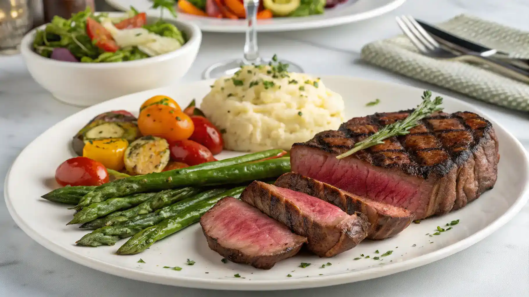 Delicious serving suggestions for ribeye steak.
