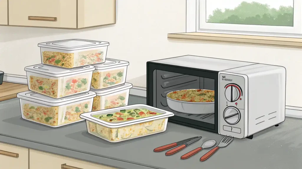 Storage and reheating tips for Poulet Thailand.