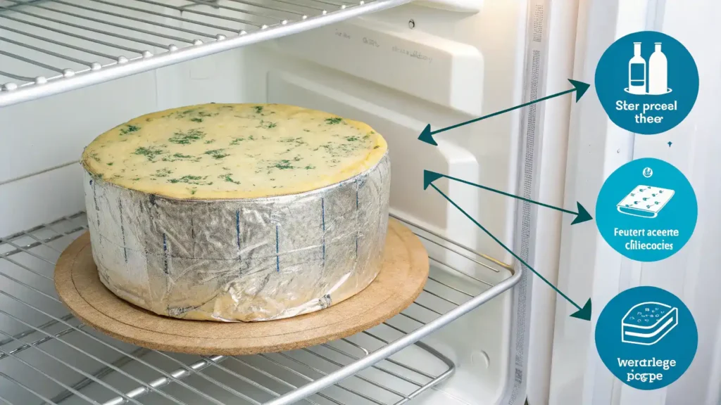 Proper storage techniques for stilton cheese.