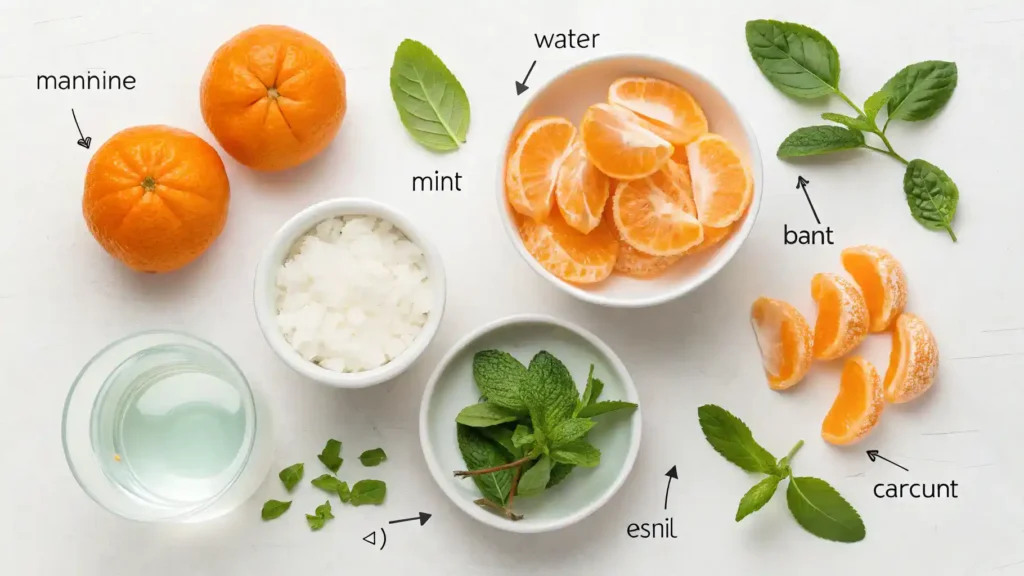 Pro tips for making mandarin orange dessert displayed visually.