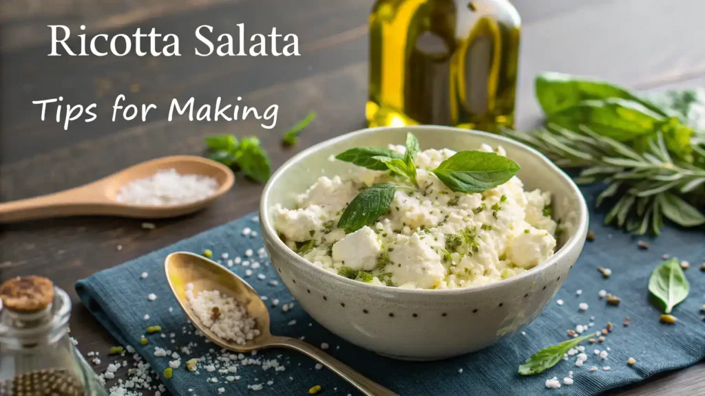 Pro tips for making ricotta salata with fresh ingredients and herbs.