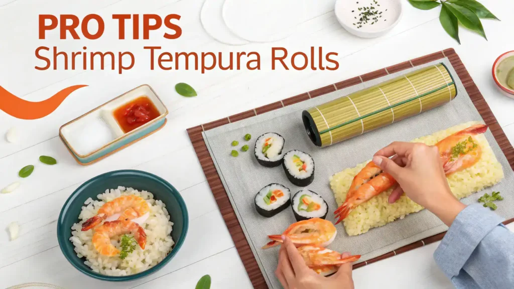 Pro tips for making perfect shrimp tempura rolls.