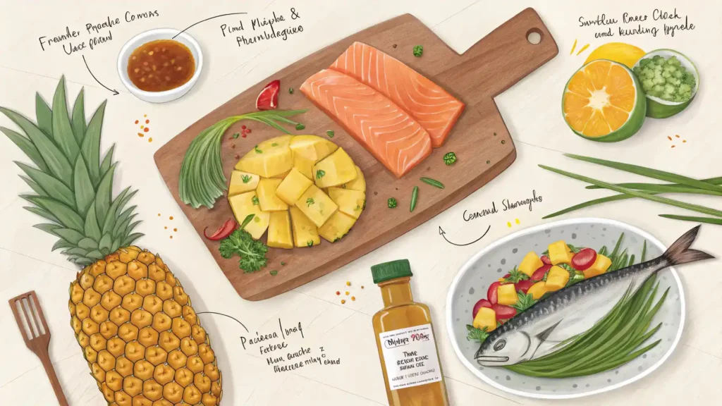 Pro tips for making a Hawaiian dish, including fresh ingredients and marinating techniques.