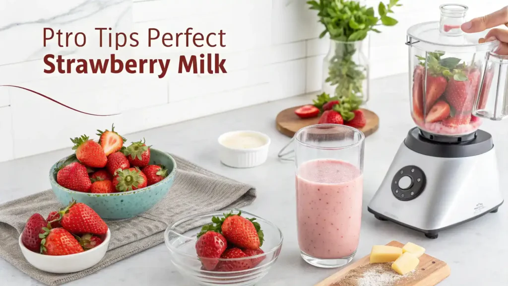 Pro tips for making the best strawberry milk.