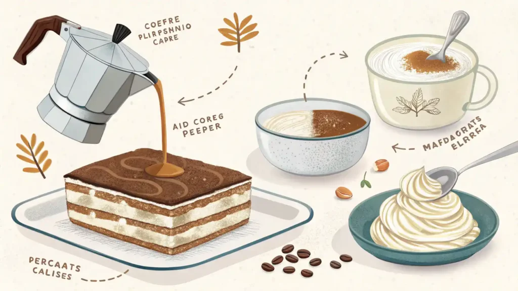 Pro tips for making the perfect tiramisu cake.