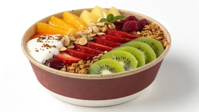 A beautifully presented Yummy Bowl filled with colorful ingredients like quinoa, vegetables, and avocado.