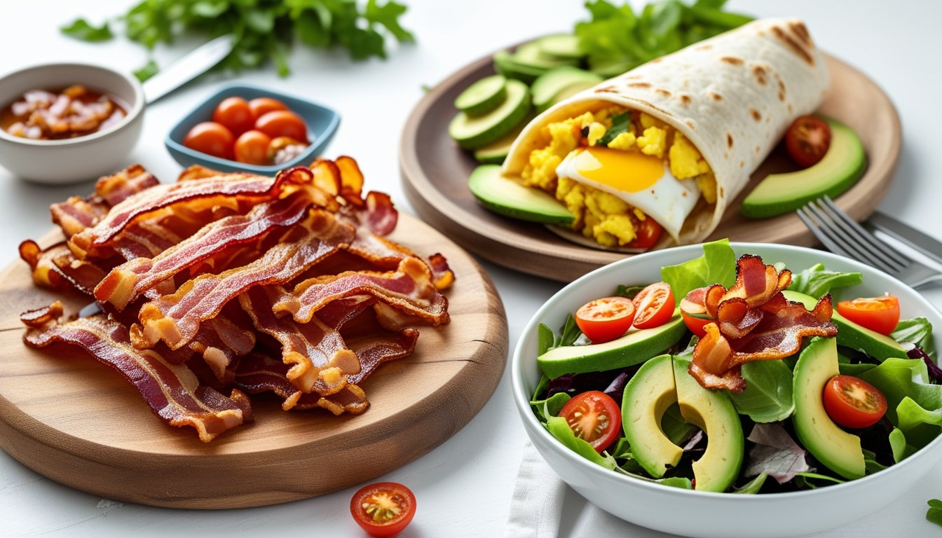 Ways to serve crispy bacon.