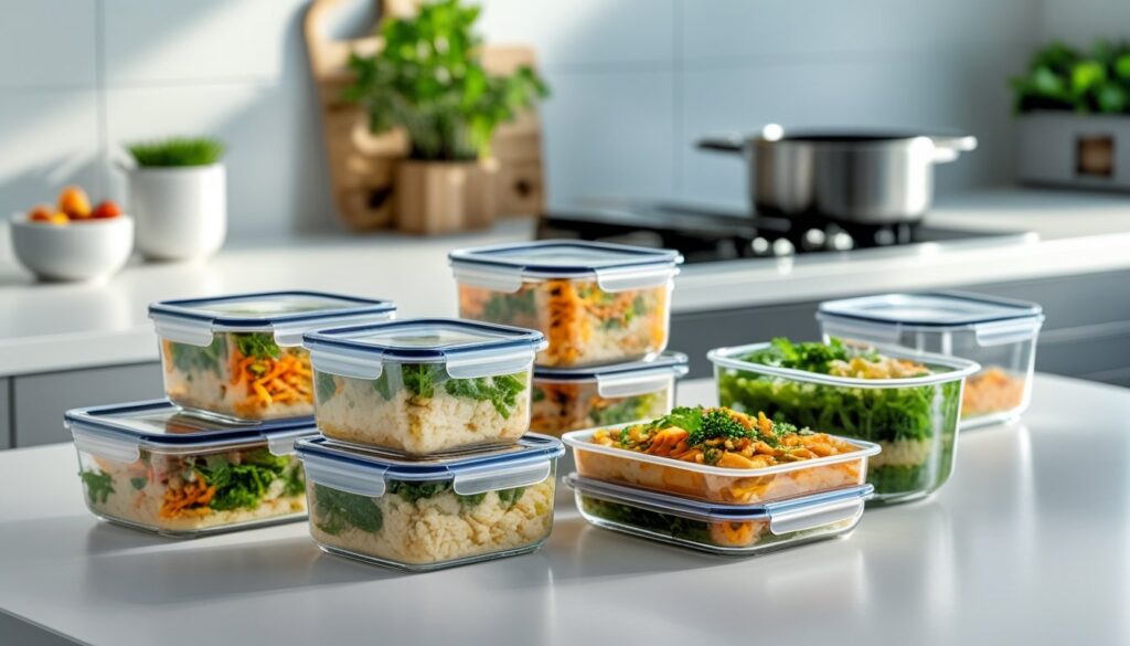 Storage and reheating tips for Kayanoya leftovers, with airtight containers and a stovetop in the background.