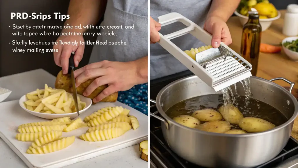 Pro tips for making the best crinkle cut fries.