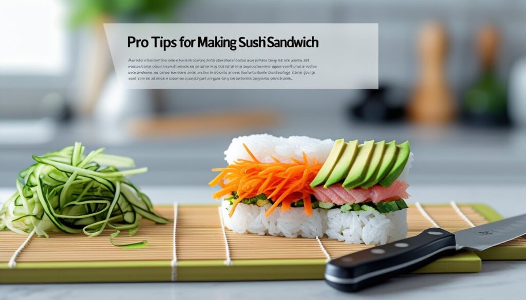Pro tips for making the perfect Sushi Sandwich.