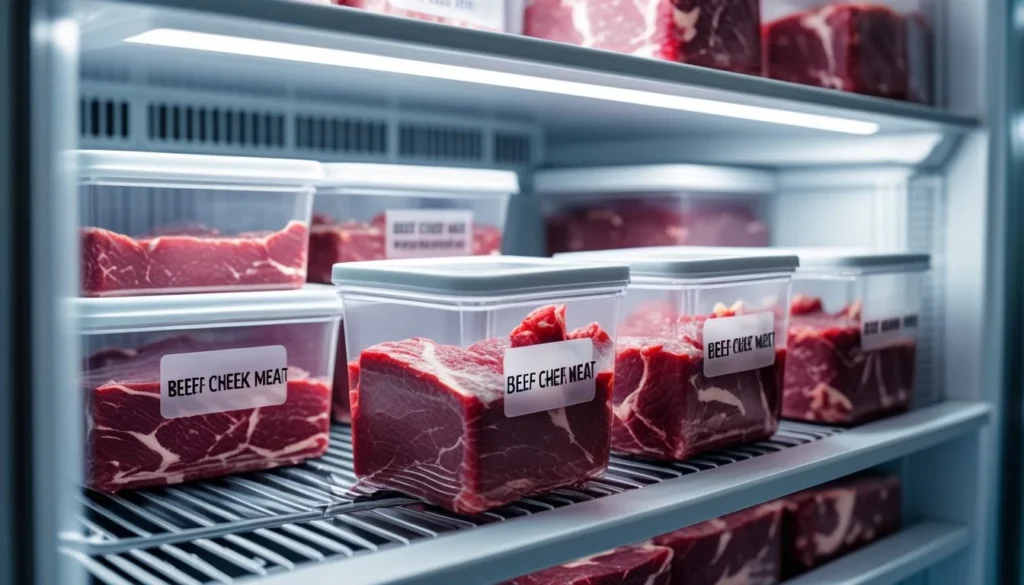 Proper storage methods for leftover beef sausage.