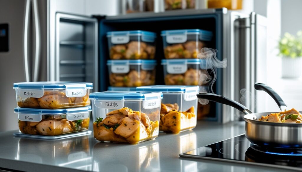 Storage and reheating tips for braised chicken.