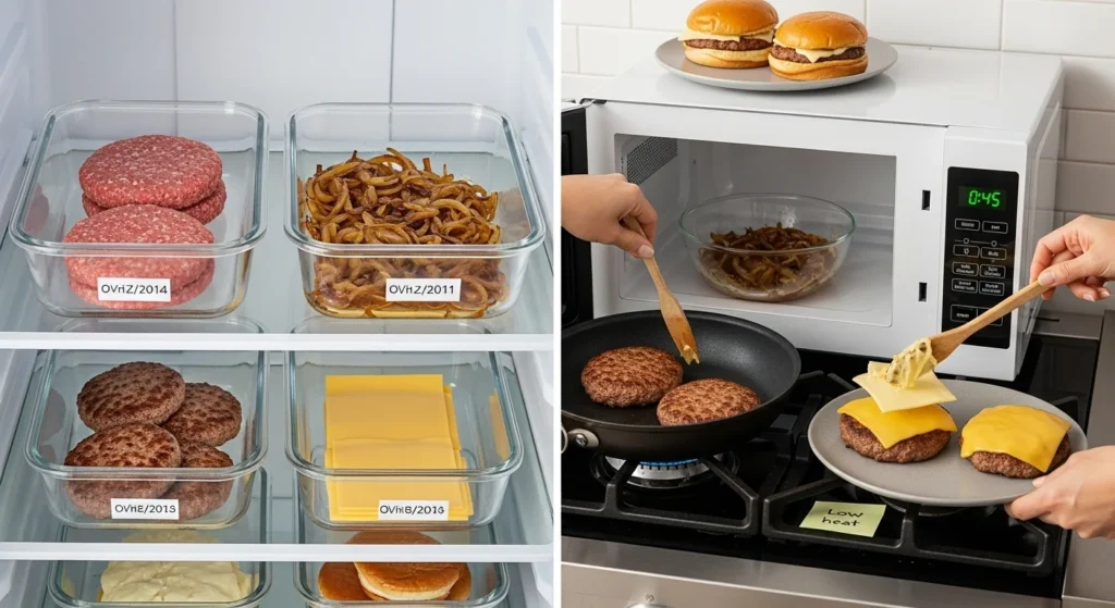 A visually appealing presentation of the Flying Dutchman Burger with creative serving suggestions, including sides and garnishes to enhance the meal.