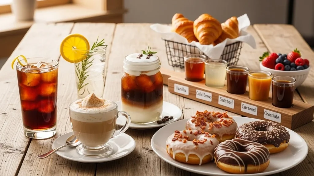 Different serving suggestions for cold brew coffee.