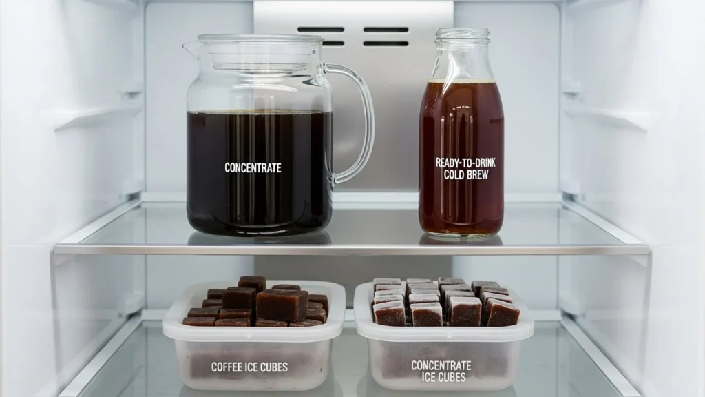 Storage tips for cold brew coffee.